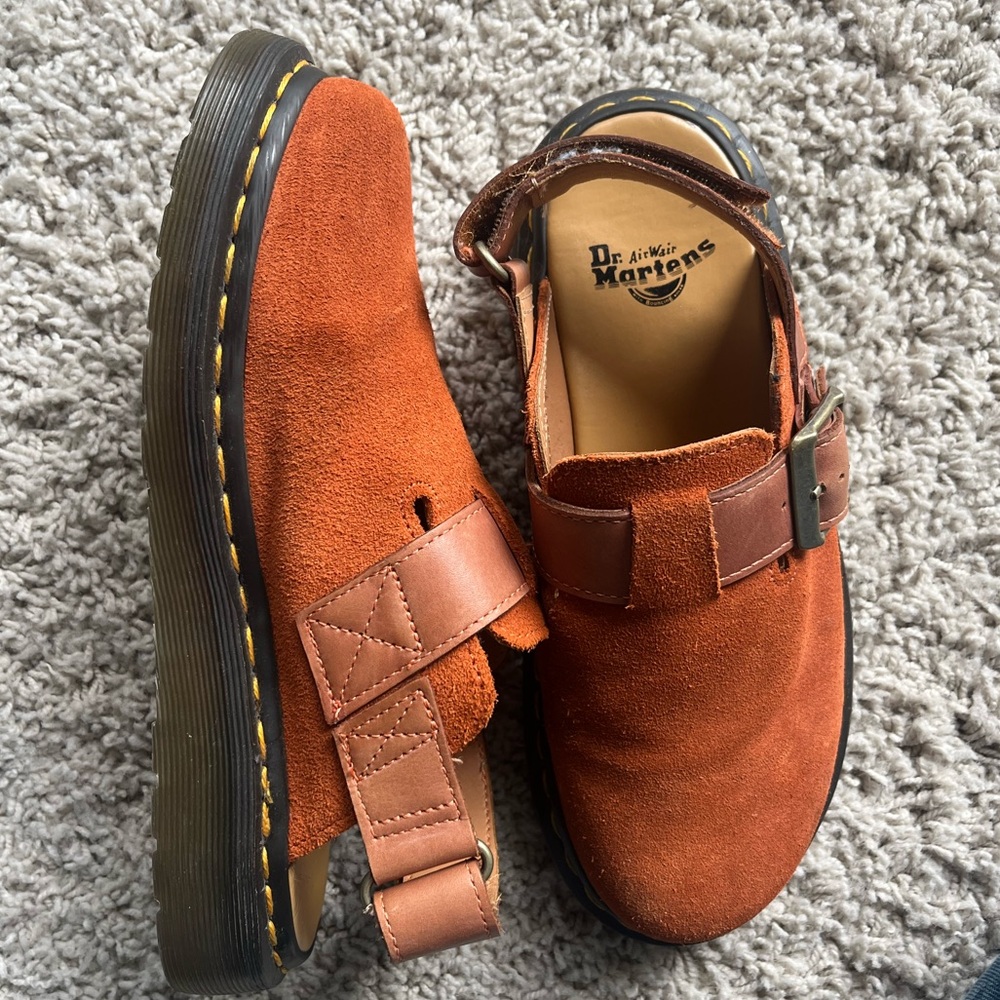 Dr. Martens Burnt Orange Mule W8/ 39